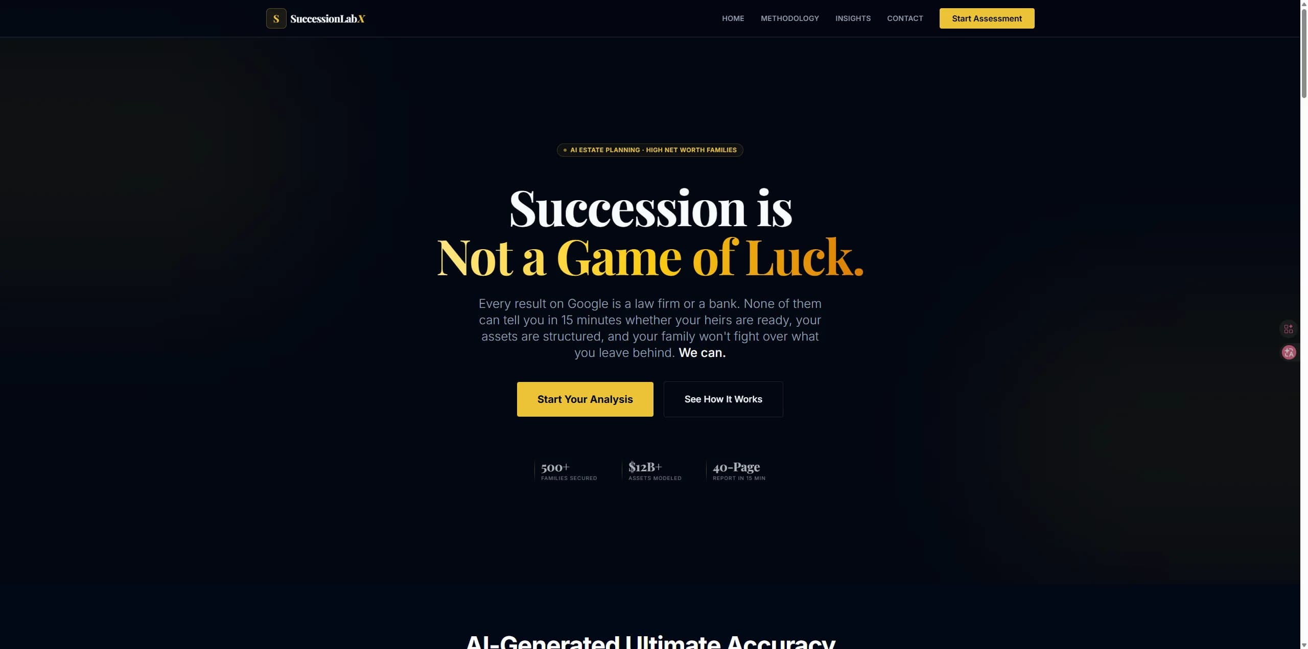 SuccessionLabX desktop preview